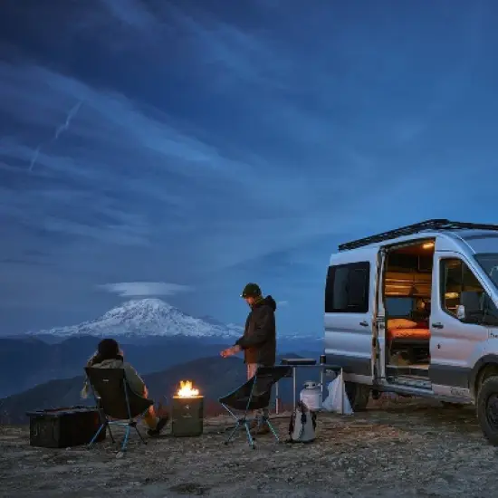 Tailgater X Portable Gas Fire Pit - Olive - Ukiah image {4}