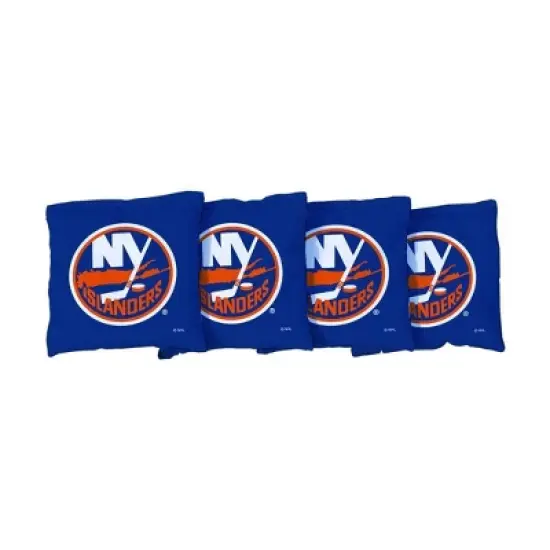 NHL New York Islanders Corn-Filled Cornhole Bags Blue - 4pk image {1}
