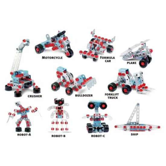 Insten 552 Piece Take Apart Construction Toy Set With Electric Drill, Educational STEM Toys image {2}