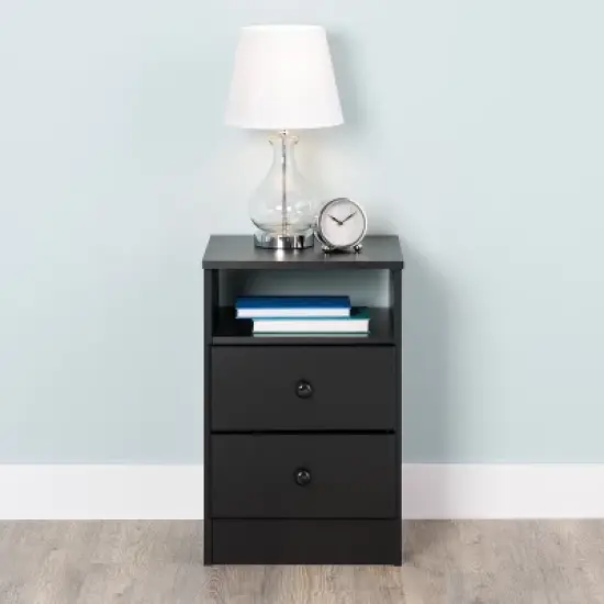 Astrid 2 Drawer Nightstand - Prepac image {5}