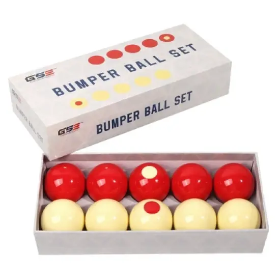GSE 2-1/8" Regulation Size Bumper Pool Balls, Standard Set of 10 Ball Set, Bumper Pool Table Accessories image {7}