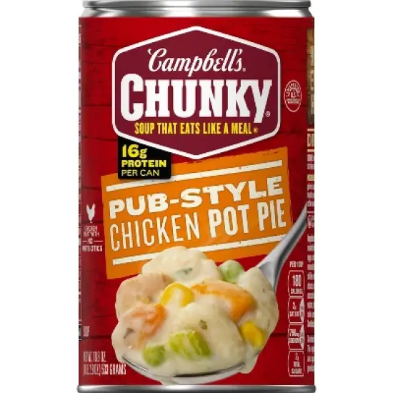 Campbell's Chunky Pub-Style Chicken Pot Pie Soup - 18.8oz image {10}