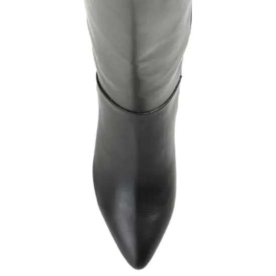 Journee Collection Womens Landree Tru Comfort Foam Wide Calf Block Heel Knee High Boots image {3}