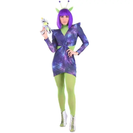 HalloweenCostumes.com Women's Cosmic Alien Halloween Costume image {3}