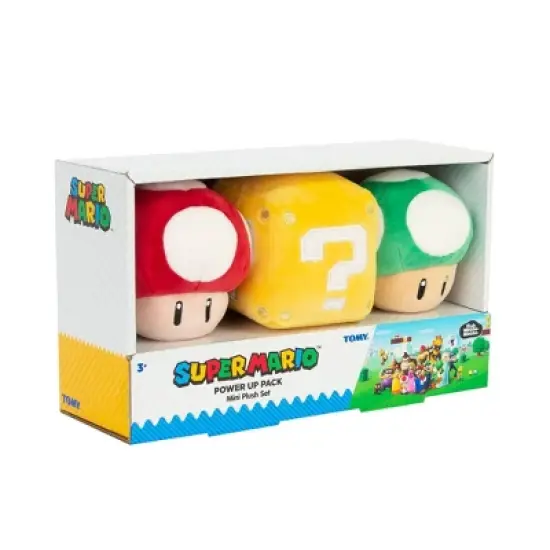 Club Mocchi Mocchi 3Pk Super Mario Mini Power Up Figures image {1}