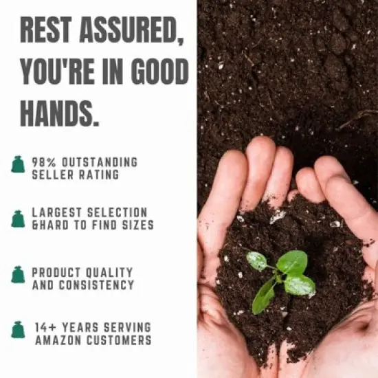 Plasticplace 55-60 Gallon Compostable Trash Bags, Clear (35 Count) image {3}