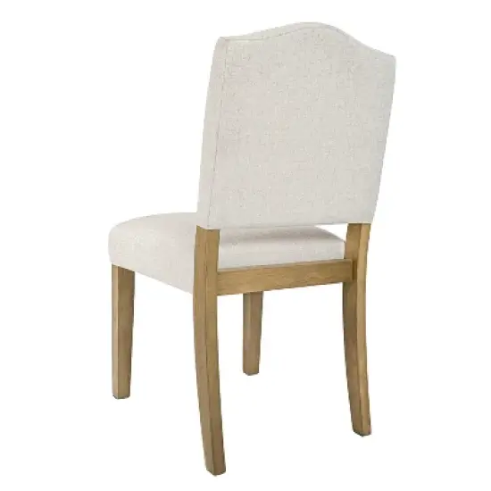 HomePop Open Back Upholstered Dining Chair: Modern Design, Plywood Frame, Polyester Fabric, Spot Clean image {3}