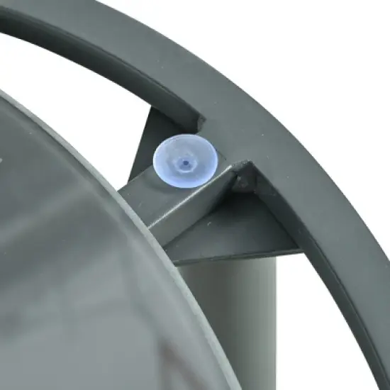 FIONECA 6-Piece Half Moon Outdoor Sectional Sofa Set with 2 Coffee Tables, Gray PE Wicker Patio Furniture with Cushions & Pillows image {15}