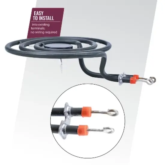 Certified Appliance Accessories&reg; 6" 3-Turn 1,250-Watt Replacement Range Surface Burner Element for SP12YA in Gray image {4}