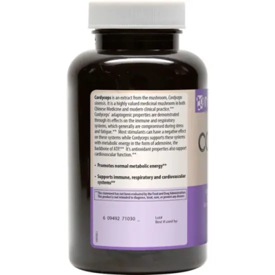 MRM Nutrition Cordyceps CS-4 Strain, 60 Vegan Capsules (750 mg per Capsule) image {2}