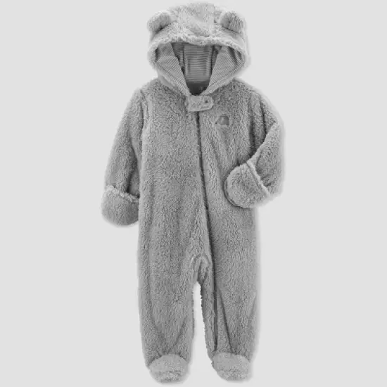 Carter's Just One You&reg;️ Baby Girls' Elephant Jumper - Gray image {1}