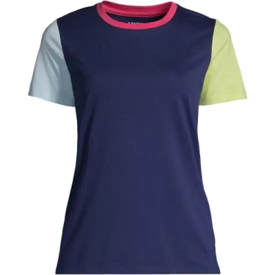 Lands' End Women's Tall Relaxed Supima Cotton Short Sleeve Crewneck T-Shirt image {11}