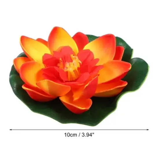 Unique Bargains Artificial Lotus Flower for Garden Ponds Pool Decoration 1 Pcs image {3}