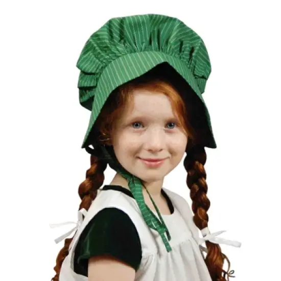 The Queen's Treasures Child-Size Little House Prairie Apron & Bonnet Set image {7}