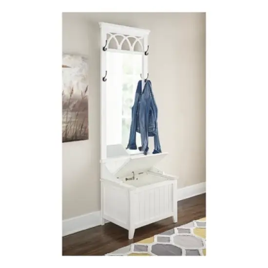 Alina Hall Tree White - Powell Company image {2}