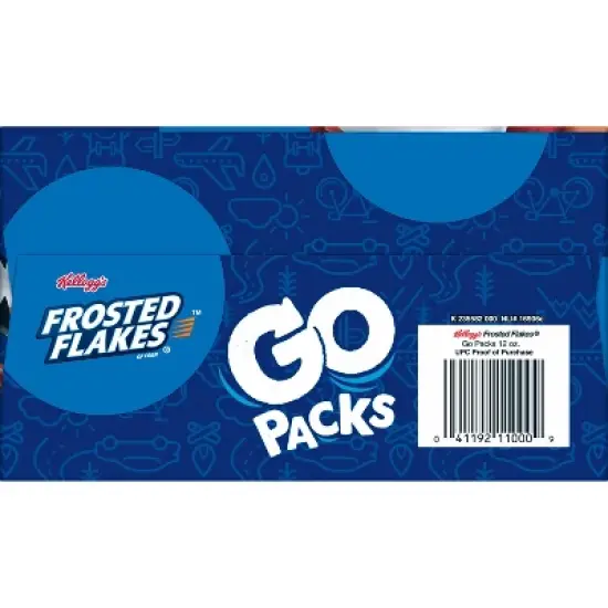 Kellogg's Frosted Flakes Go Packs Breakfast Cereal - 12oz/10ct image {11}