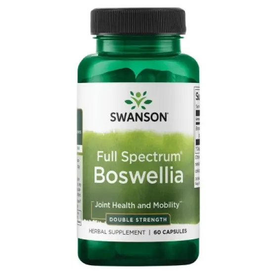 Swanson Full Spectrum Boswellia - Double Strength, Supports Joint Integrity, Movement & Flexibility, 60 Capsules image {5}