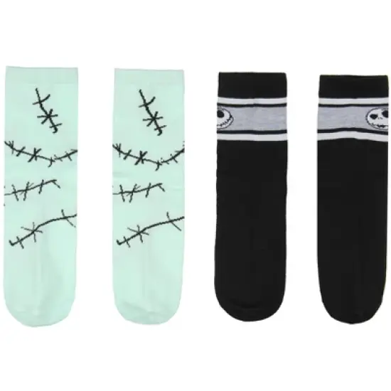 Disney NBC Women's Jack Skellington And Friends Shortie Crew Socks 10 Pack image {2}