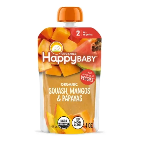 HappyBaby Squash Mango Papaya Baby Meal - 4oz image {7}