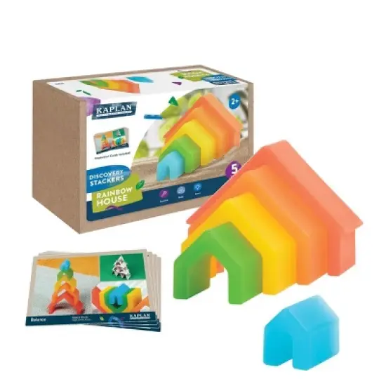 Kaplan  Early Learning Discovery Stackers - Rainbow House - 5 Pieces image {7}