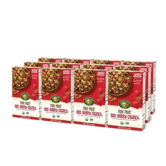 Nature's Path Organic Flax Plus Red Berry Crunch Cereal 12pk/127.2oz image {6}