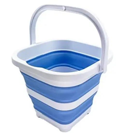 SAMMART 5L (1.3 Gallon) Collapsible Rectangular Handy Basket/Bucket image {11}