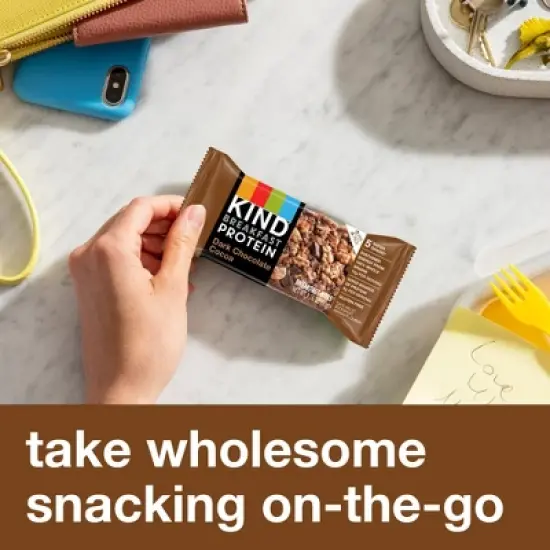 Kind Breakfast Dark Chocolate Protein Bars - 10.58oz image {6}