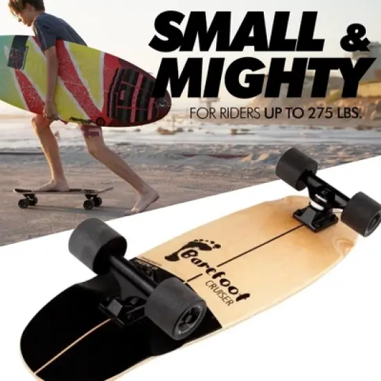 Magneto Complete Skateboard | 27.5" x 7.5", Canadian Maple Double Kick Concave Deck | For Beginners & Adults (Barefoot) image {5}