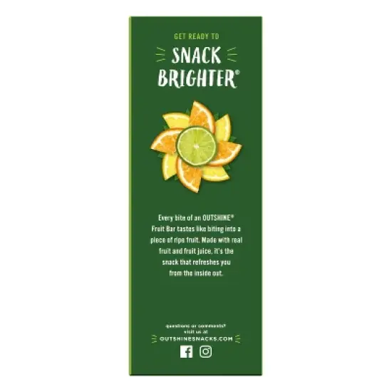 Outshine Lime Tangerine & Lemon Frozen Fruit Bars - 12ct image {8}