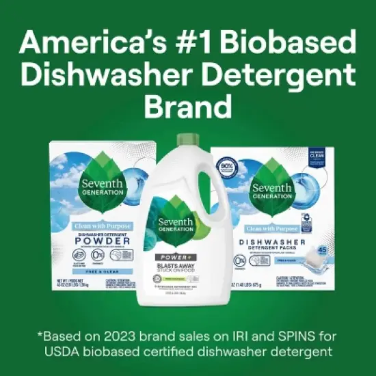Seventh Generation Ultra Power Plus Dishwasher Detergent Gel - 4lb image {7}