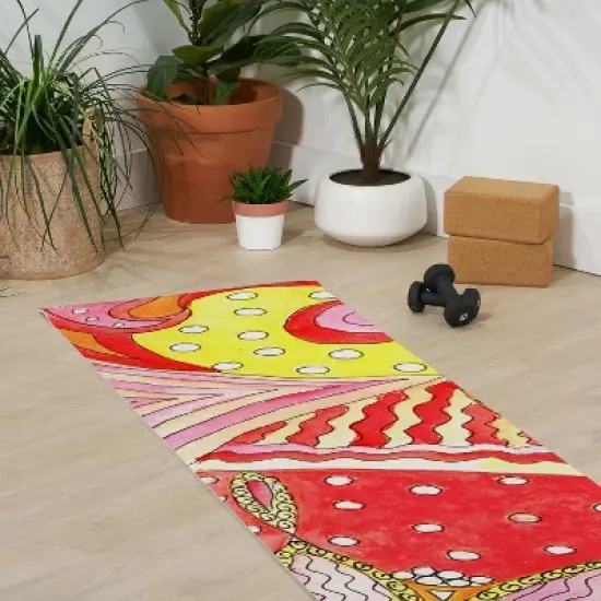 Rosie Brown Swirls (6mm) 70" x 24" Yoga Mat - Society6 image {2}