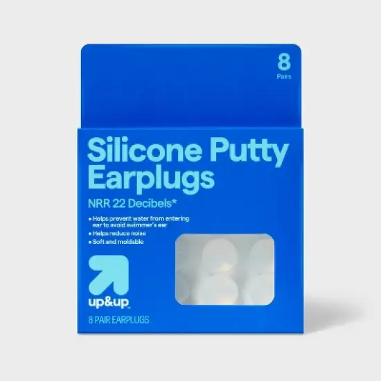 Ultra Soft Silicone Putty Earplugs - 8 pair - up&up&trade; image {3}