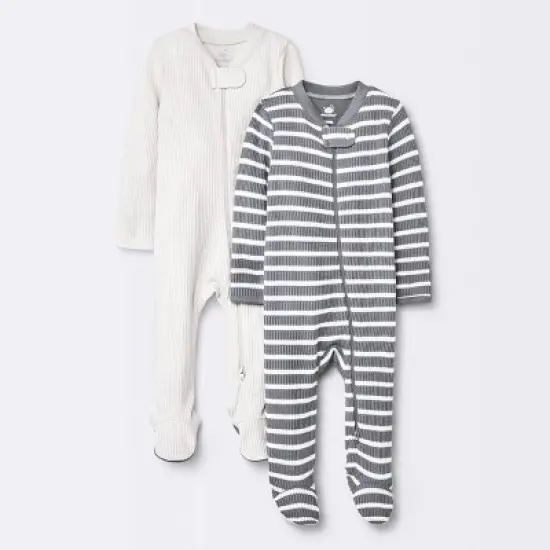 Baby 2pc Waffle Sleep N' Play - Cloud Island&trade; Gray image {3}