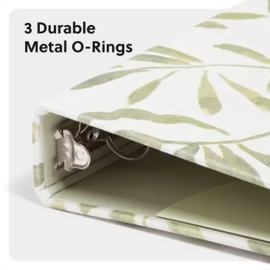 U Brands 1" Linen Ring Binder Refined Roots image {4}