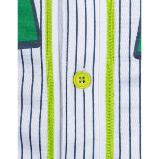 Teenage Mutant Ninja Turtles Mesh Baseball Jersey Button Down Dress Shirt Toddler image {5}