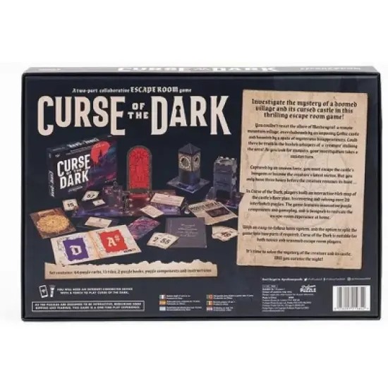 Professor Puzzle USA, Inc. Curse of the Dark Escape Room Game image {1}