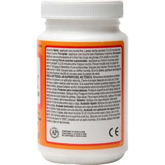 Mod Podge 8 fl oz Craft Glue - Satin: Dries Clear, Non-Toxic, Liquid Sealer, Art & Stationery, Office Use image {3}