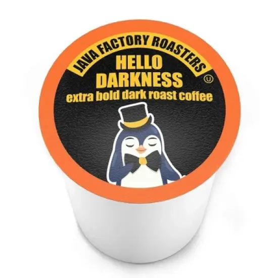 Java Factory Hello Darkness Flavored Coffee Pods for Keurig, Dark Roast,40 Count image {8}