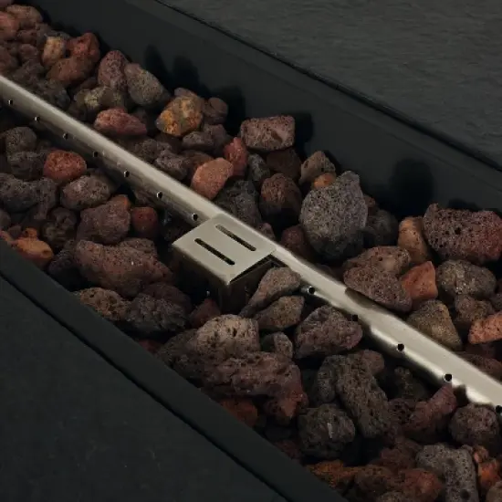 Meyer Outdoor 50000 BTU Light Weight Concrete Rectangular Fire Pit Brown - Christopher Knight Home image {1}