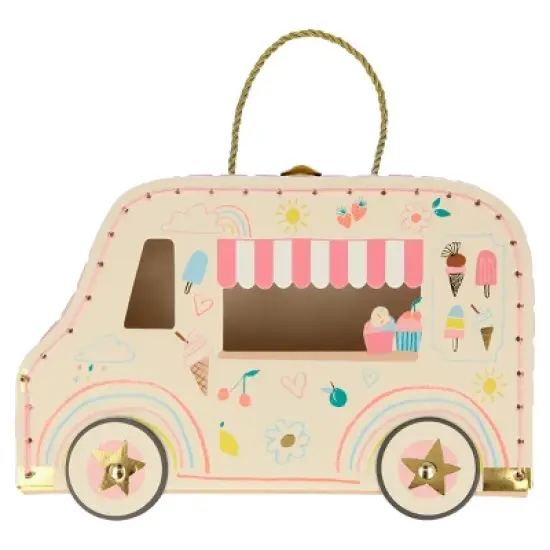 Meri Meri Ice Cream Van Bunny Mini Suitcase Doll (Pack of 1) image {5}