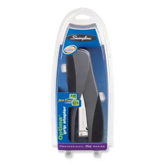 Swingline Optima Grip Compact Stapler, 25-Sheet Capacity, Silver image {4}