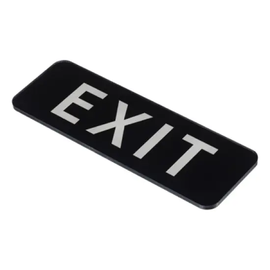 Unique Bargains Acrylic Self-Adhesive Decor Wall Business Self-Adhesive Exit Sign image {4}