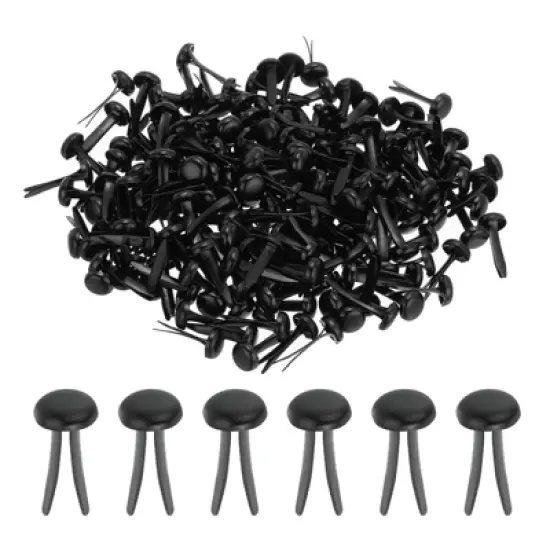 Unique Bargains Metal Smooth Paper Fasteners Split Pins for Craft Art 300 Pcs image {6}