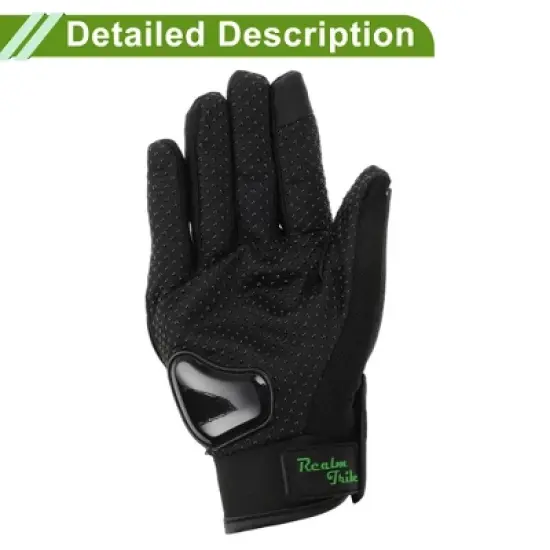Unique Bargains Motorbike Gloves Breathable Full Finger Glove Nylon Outdoor Gloves 1 Pair image {5}