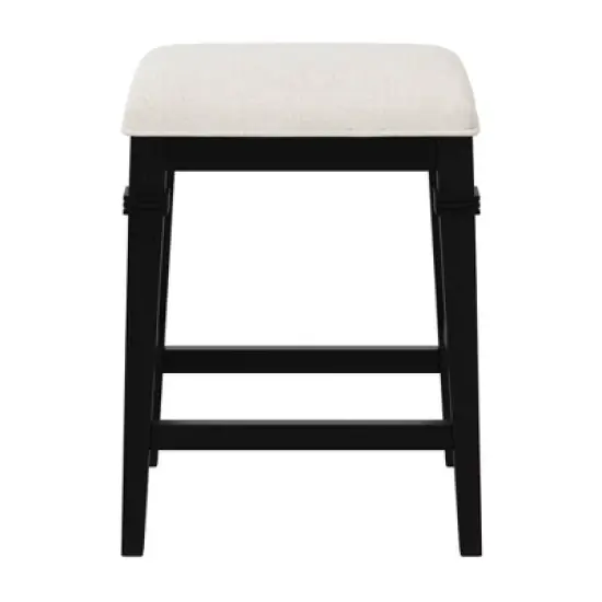25.25" Arabella Wood Backless Non-Swivel Counter Height Barstool - Hillsdale Furniture image {4}