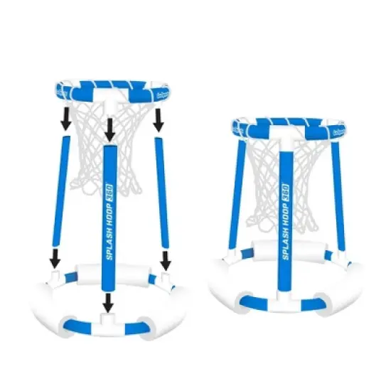 GoSports Splash Hoop 360 Floating Pool Basketball Game - Blue image {2}