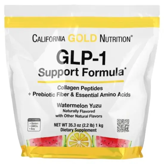 California Gold Nutrition GLP-1 Support Formula, Watermelon Yuzu, 2.2 lb (1 kg) image {3}