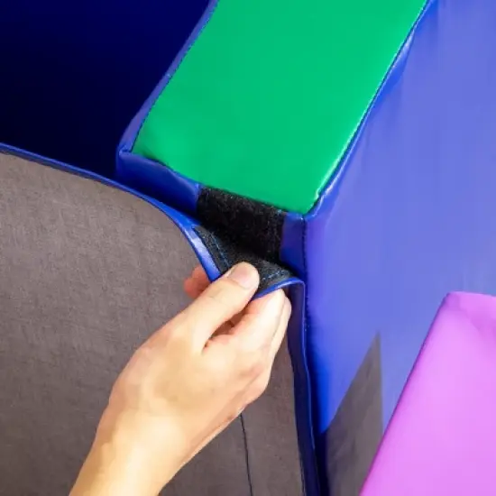 TopComfy Baby and Toddler Learning Toy 7 Piece Soft Foam Climbing Set for Creative Play and Exploration for Playroom, Multicolor, 70.8"*52.8"*17.8" image {3}