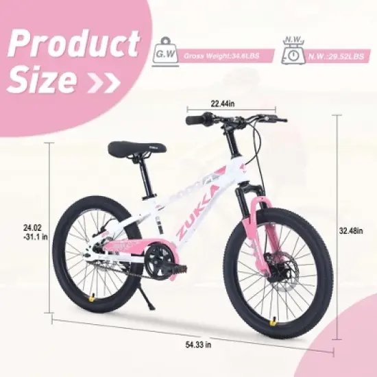 Bicycles, 20 Inch Kids Road Hybrid Bike For 7-10 Years Old Toddlers Kids, Steel Commuter Bike, Single Speed Kids Beach Road City Bike For Boys Girls image {6}