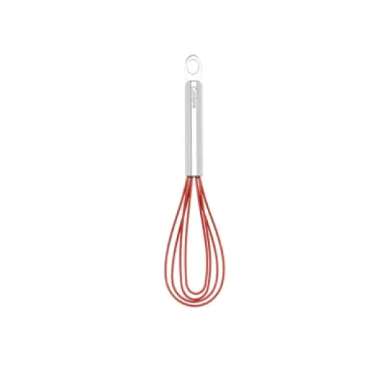 Cuisipro 8 Inch Silicone Flat Whisk, Red image {1}